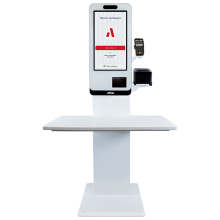 АТОЛ КСО 3xxx/4xxx Напольная стойка универсальная со столешницей, Белая