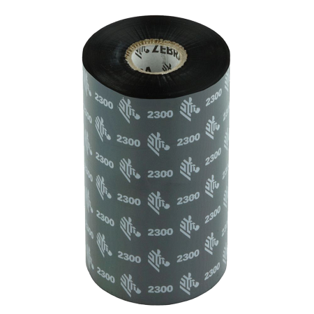 Красящая лента (Риббон) Zebra 2300 Wax (110mm x 450m, wax, втулка 1