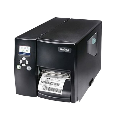 Термо/термотрансферный принтер Godex EZ-2250i, промышленный принтер, 203 DPI, 7 ips,  цветной ЖК дисплей, и/ф RS232/USB/TCPIP+USB HOST, (дюймовая втулка риббона)